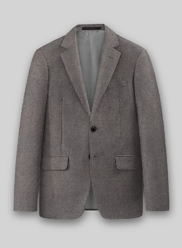 Caccioppoli Sun Dream Brown Wool Silk Jacket Toggled Jacket Drawstring Jacket Belted Jacket