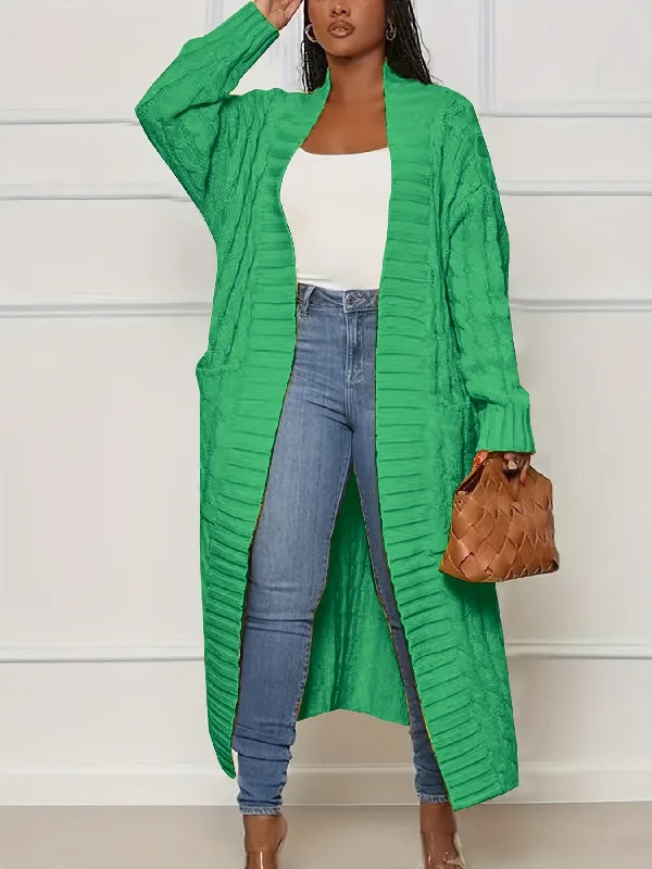 Autumn Cardigan Plus Size Iron Safe Non-Iron Wrinkle Free