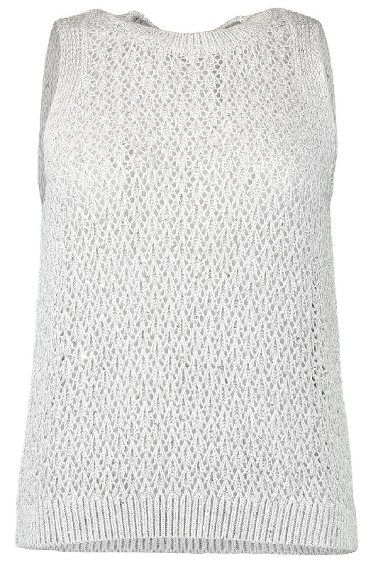 Sleeveless Knit Tank coral tank top