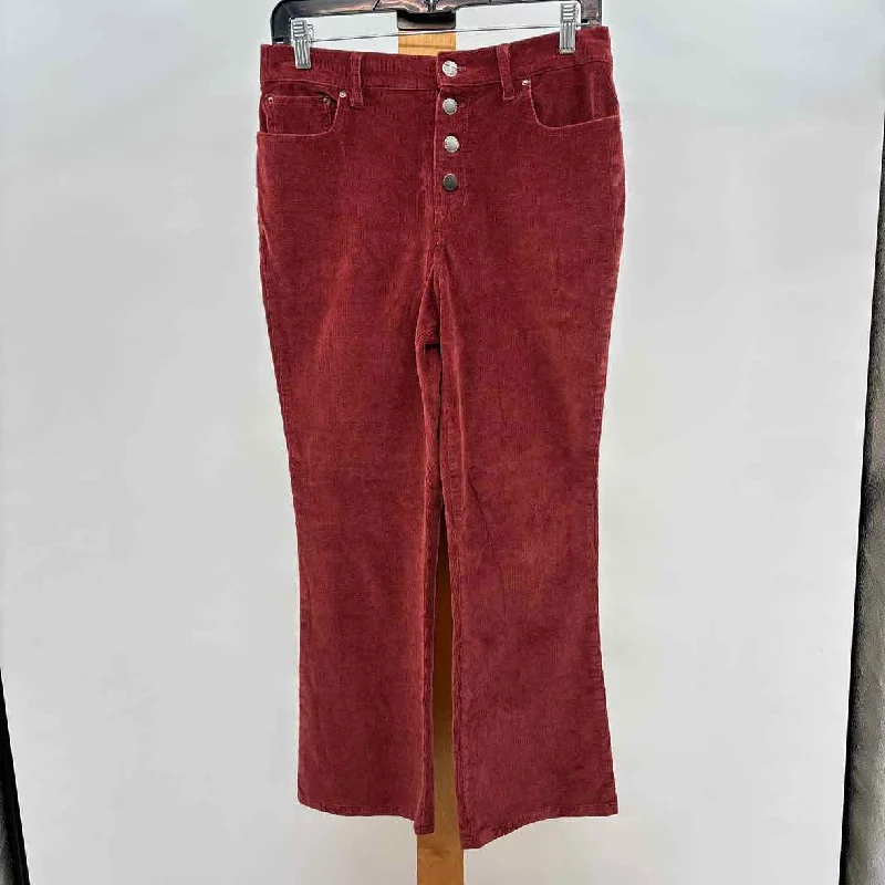 Velvet Heart Women's Size 2 Rust Corduroy Pants Casual Drawstring Pants