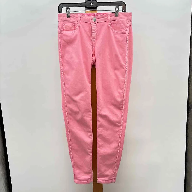 Bleulab Women's Size XS Pink Solid Pants Lightweight Linen Pants