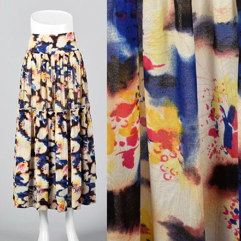 1990s Diane Von Furstenberg Peasant Skirt cashmere skirt soft