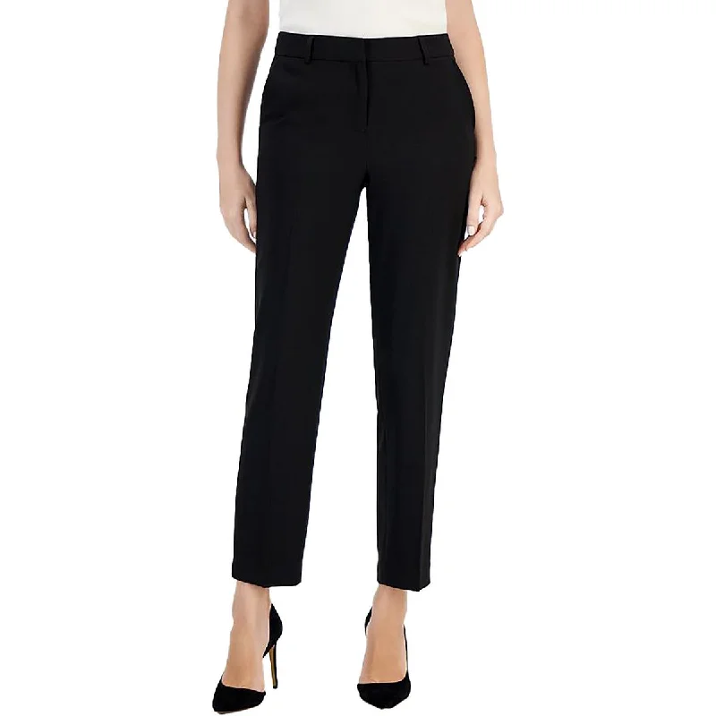 Anne Klein Womens Pocket  Straight Leg Pants Stylish Harem Pants