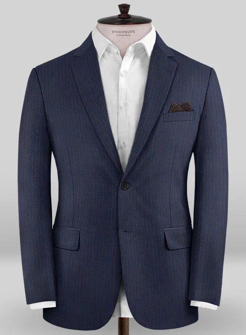 Caccioppoli Sun Dream Aciaga Blue Wool Silk Jacket Zippered Jacket Buttoned Jacket Snapped Jacket