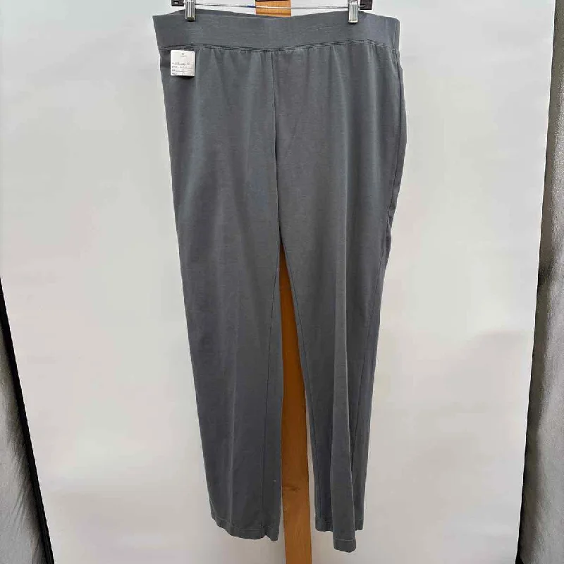 Neon Buddha Women's Size XL Gray Solid Pants Comfortable Cargo Pants