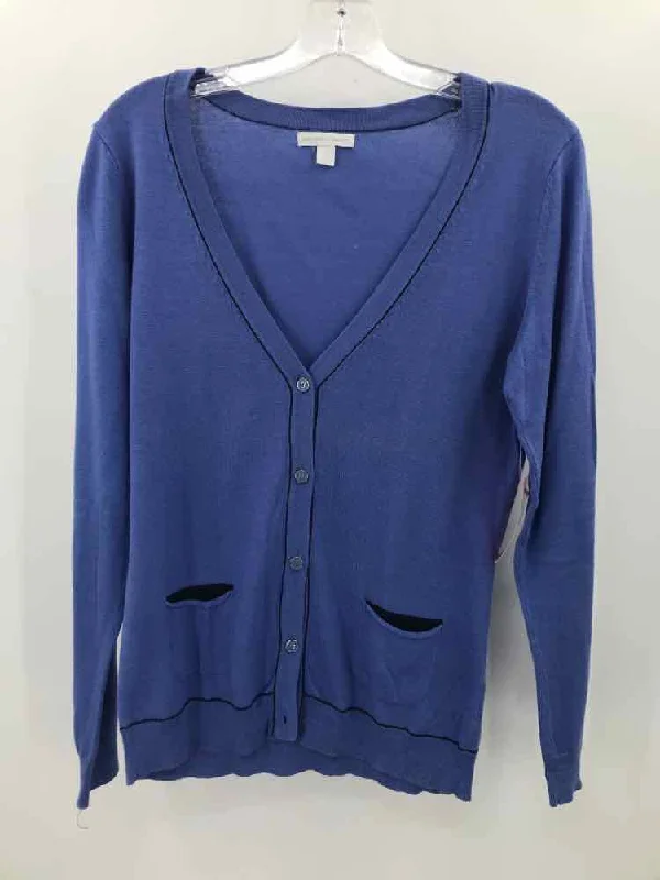 Pre-Owned New York & Co Blue Size Medium Cardigan Chenille Blend Fleece Blend Nylon Blend Pre-Owned New York & Co Blue Size Medium Cardigan Chenille Blend Fleece Blend Nylon Blend