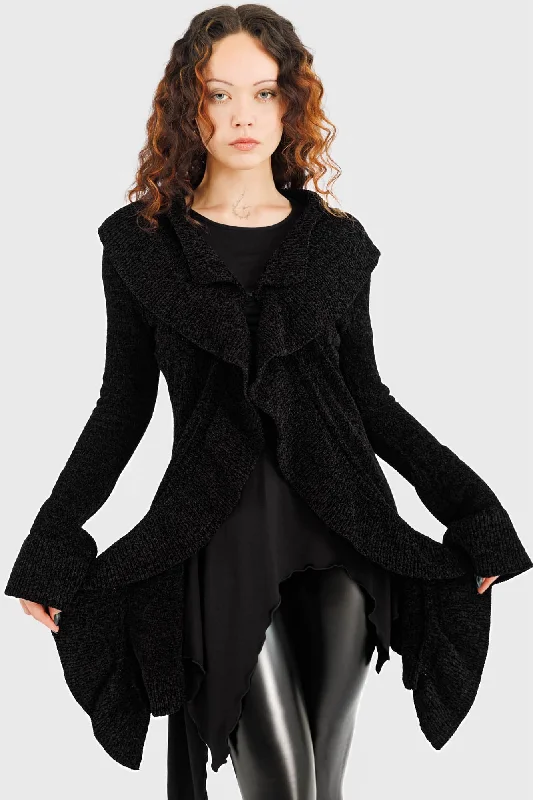 Lunar Owl Cardigan Boxy Cardigan Fitted Cardigan A-Line