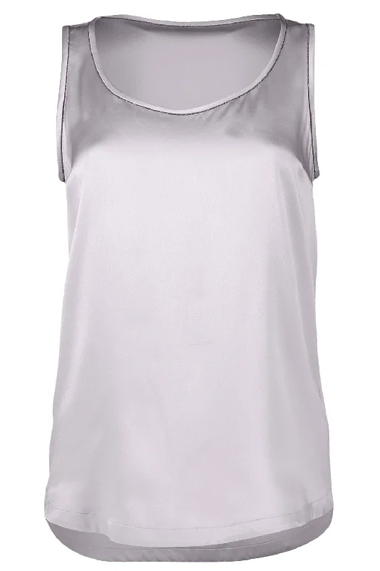 Monili Trim Scoopneck Tank cropped tank top