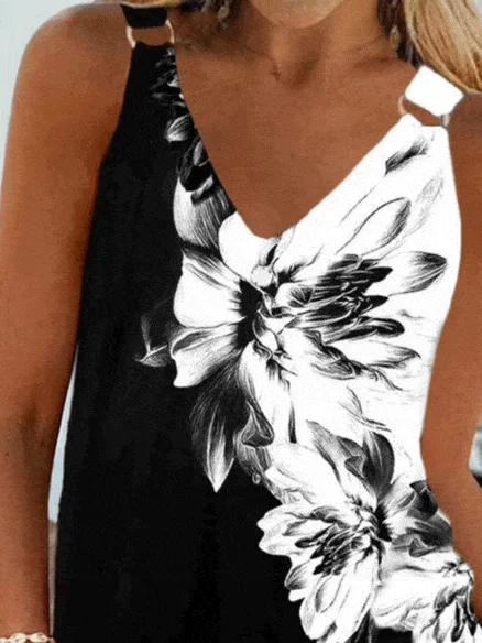 Tank Top with V-Neck sequin tank top