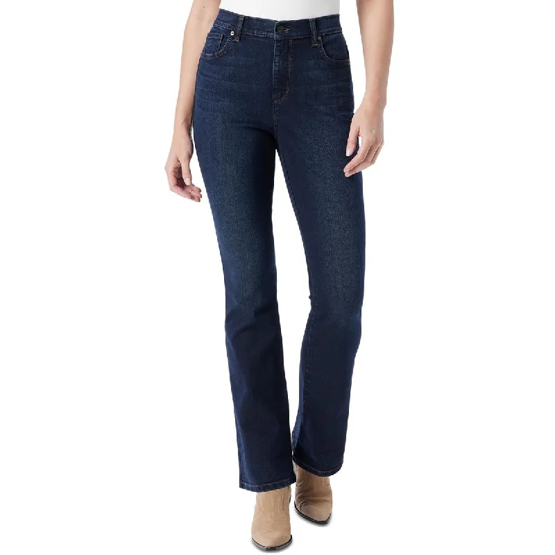 Gloria Vanderbilt Womens High Rise Dark Wash Bootcut Pants Casual Lounge Pants