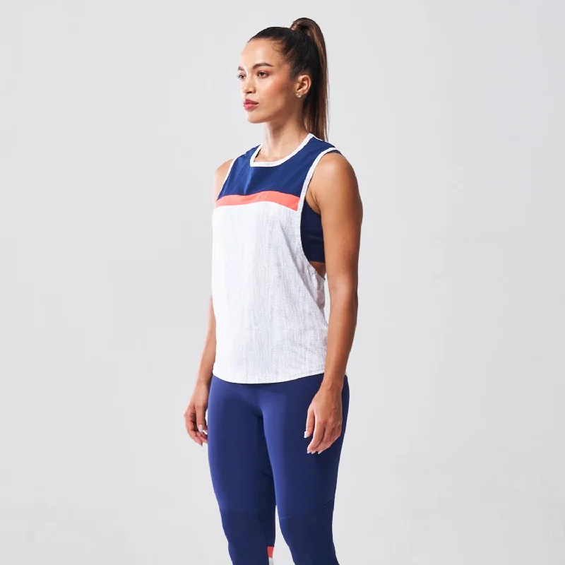 LAB360° Impact Tank - White Snakeskin modal blend tank
