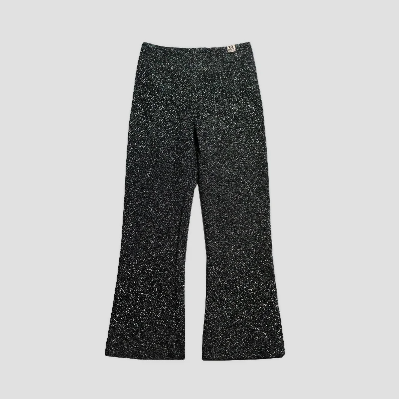 SUPER STRETCH GLITTER FLARE PANTS Chic Capri Pants