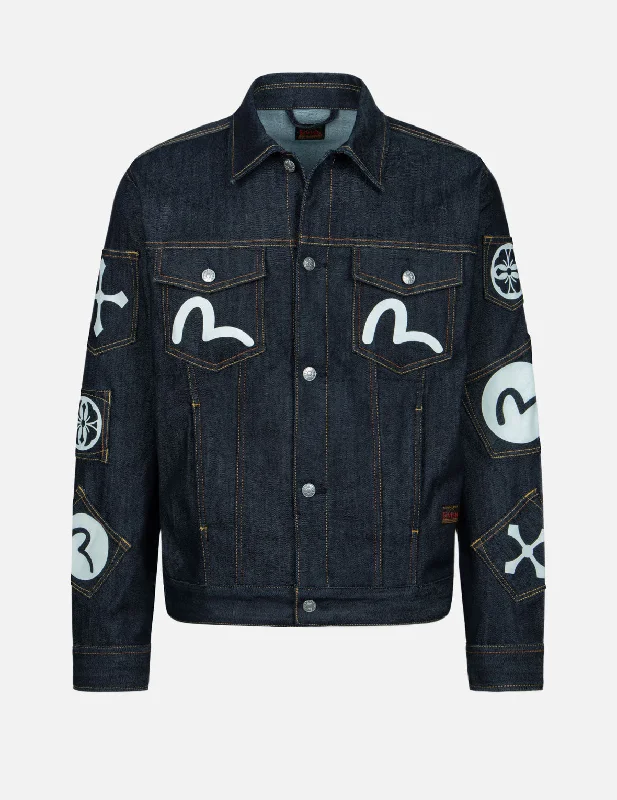 Multi-Pocket Relax Fit Denim Jacket Wool Jacket Cashmere Jacket Tweed Jacket