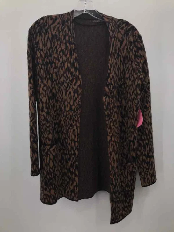 Pre-Owned J Mclaughlin Brown Size XS Cardigan Sweater Mesh Fabric Canvas Fabric Denim Fabric