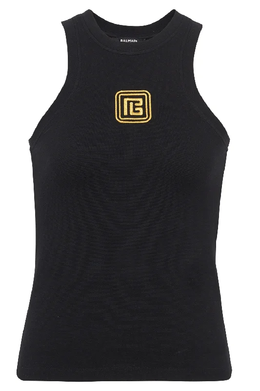 Embroidered Tank Top relaxed fit tank