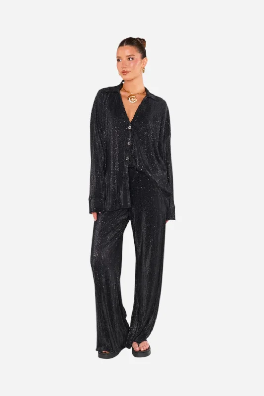 Show Me Your Mumu Everywhere Pants in Black Relaxed Fit Trousers