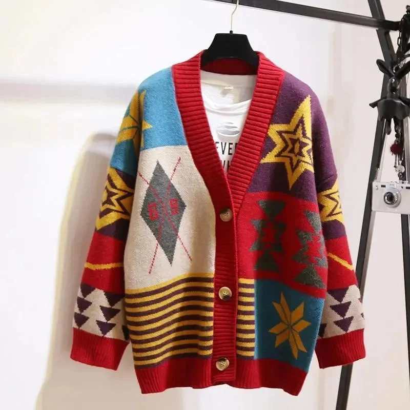 Multi-Color Cardigan Sweater For Women Stylish Fashionable Trendy