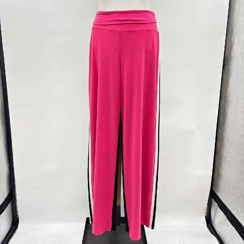 Norma Kamali Women's Size M Pink block Pants Comfortable Denim Leggings