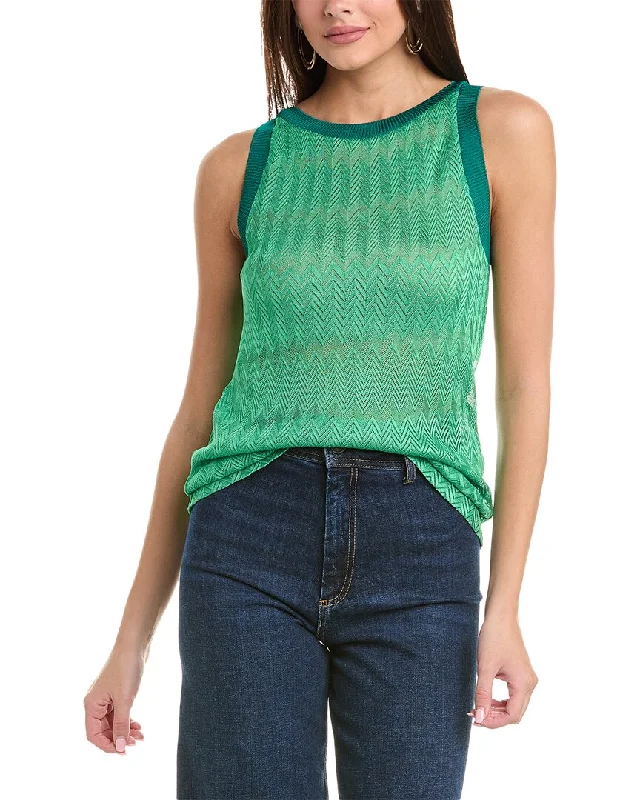 M Missoni Tank turquoise tank top