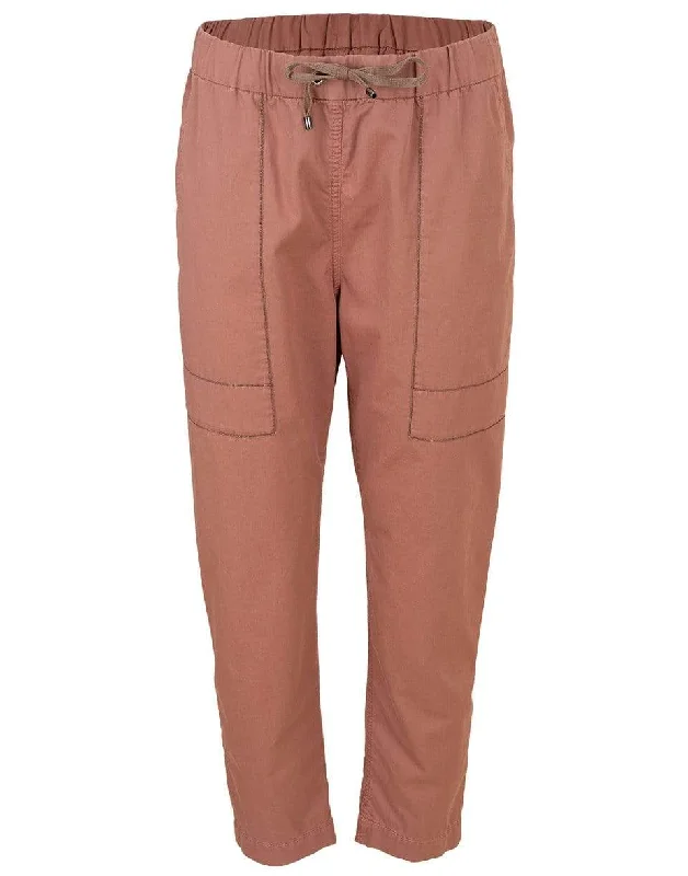 Garment Dye Drawstring Jogger Pant Comfortable Denim Trousers