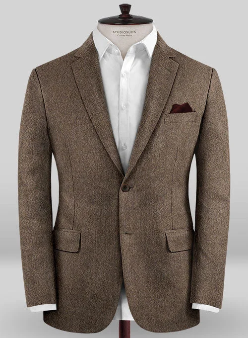 Colombo Dark Brown Cashmere Jacket Insulated Jacket Fitted Jacket Loose Jacket