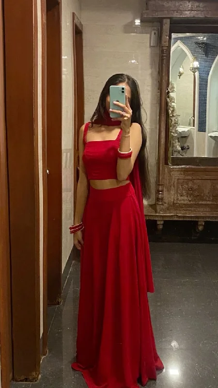 Charming Red 2 Pieces A-Line Long Party Dress Evening Gown, DP4157 Tunics New arrival