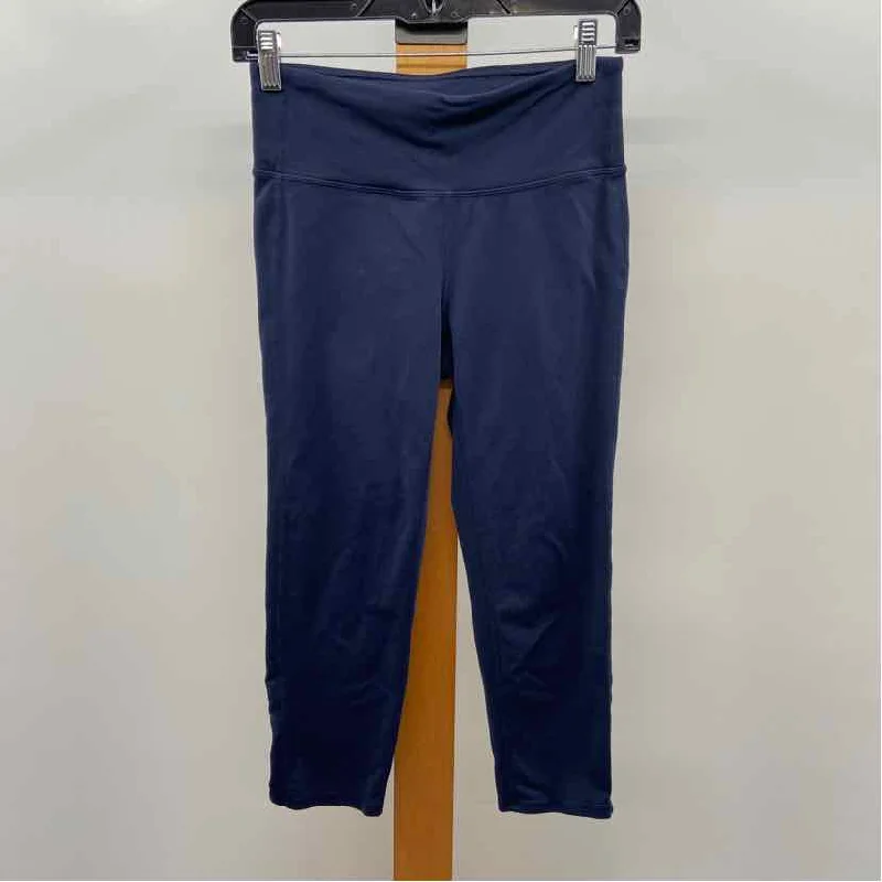 Athleta Women's Size S Navy Solid Pants Slim Fit Casual Pants