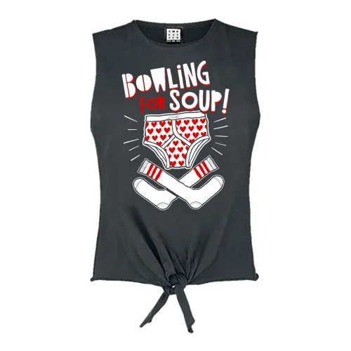Amplified Womens/Ladies Pants And Socks Bowling For Soup Sleeveless Tank Top cotton tank top