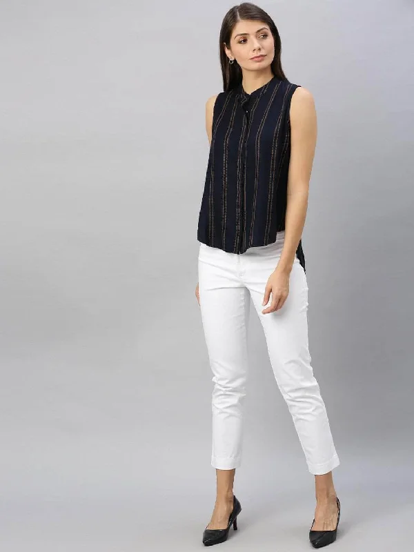 Women's Cotton Lycra White Regular Fit Pant Relaxed Lounge Trousers