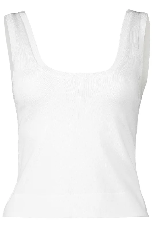 Uri Tank - Ivory navy tank top