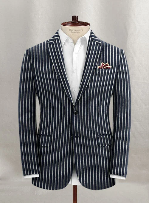 Solbiati Linen Pelar Jacket Boat Neck Shawl Collar Notched Collar