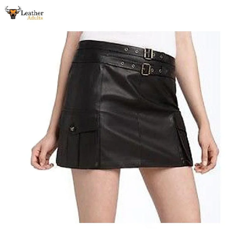 Sexy Butter Soft Women's LAMBS LEATHER MINI SKIRT All Sizes velvet skirt plush