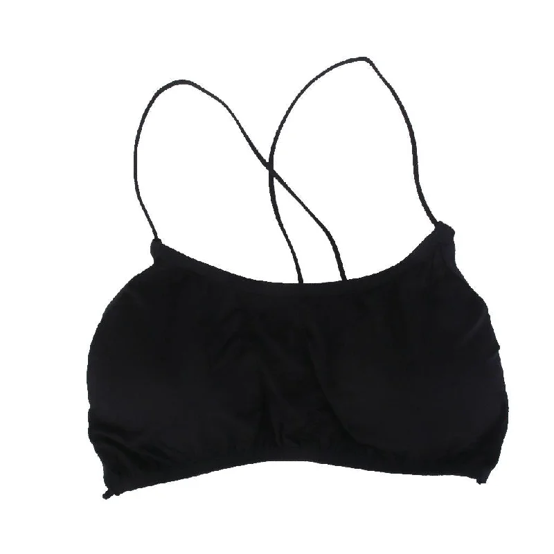 Women Cut Bra Crop Bustier Corset Tops Tank Top Blouse Black lime green tank
