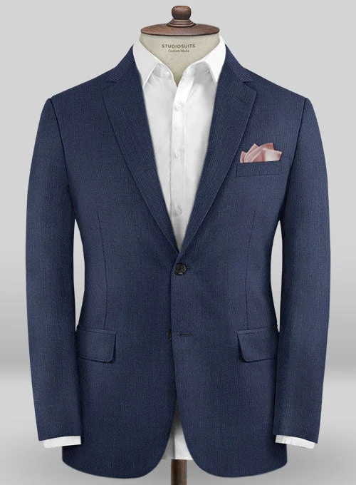 Caccioppoli Sun Dream Namuti Blue Wool Silk Jacket One-Shoulder Jacket Off-the-Shoulder Jacket Asymmetrical Jacket