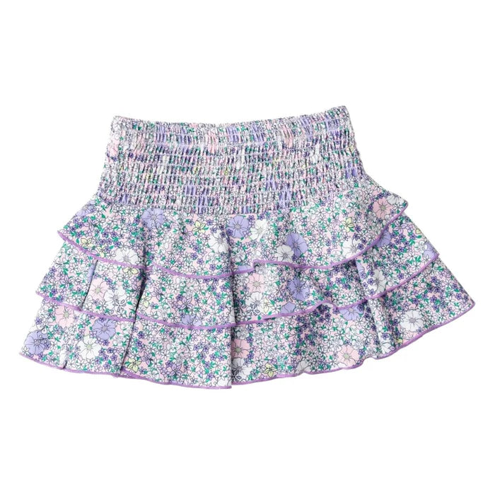 Flower Power Ruffle Skirt wool skirt warm