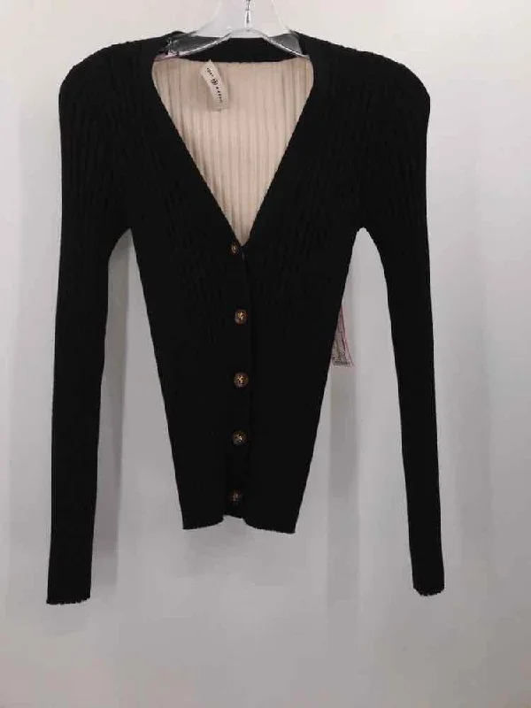Pre-Owned Tory Burch Black Size XS Cardigan Sweater Oversized Loose Flowy