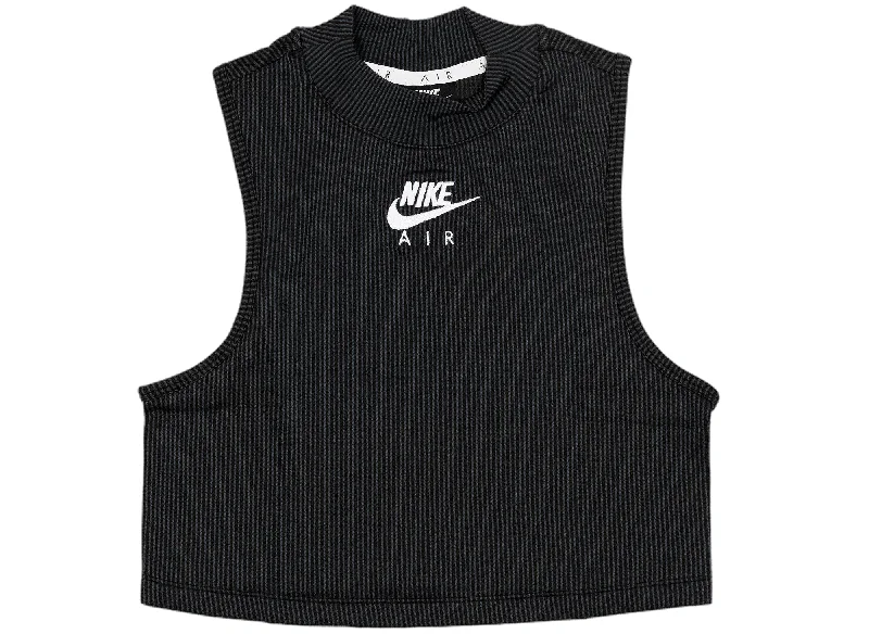 Women's Nike Sportswear Air Cropped Tank Top in Black seamless tank top