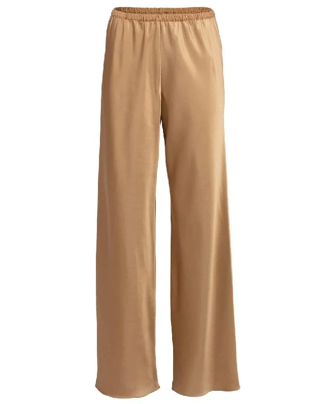 Bias Wide Leg Pull-On Pant Fashionable Sporty Pants