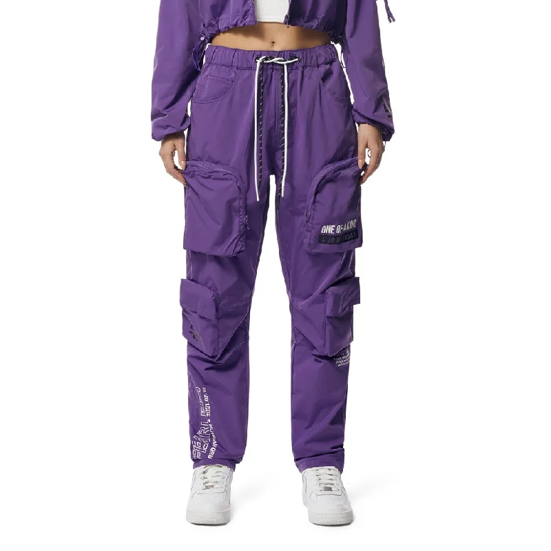Relaxed Slouched Windbreaker Cargo Pants - Concord Relaxed Casual Leggings