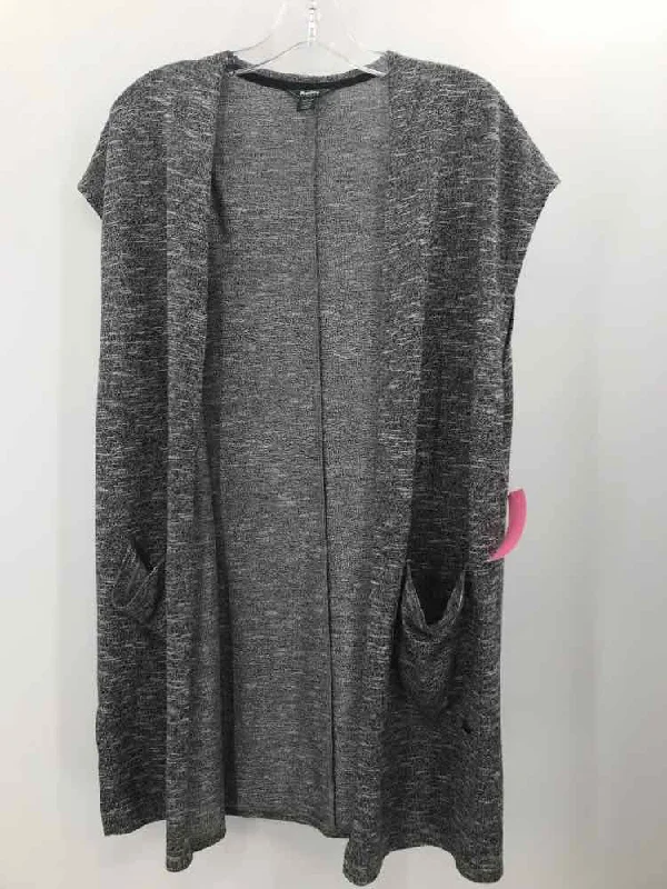 Pre-Owned Roots Grey Size XS Cardigan Sweater Wool Fabric Cashmere Fabric Tweed Fabric