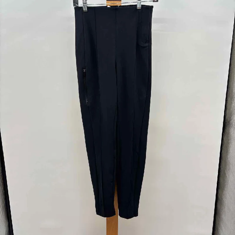 Athleta Women's Size 2 Black Solid Pants Warm Wool Trousers