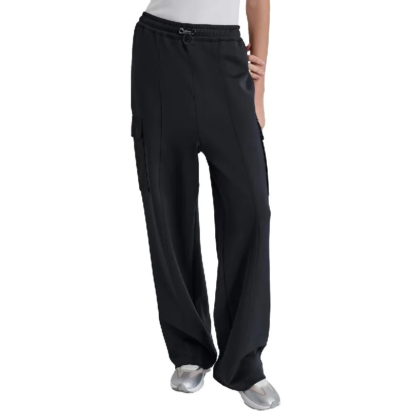DKNY Womens Deep Pocket  Cargo Pants Relaxed Lounge Trousers