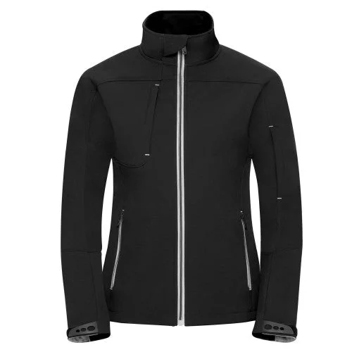 Russell Womens/Ladies Bionic Soft Shell Jacket Welt Pockets Slit Pockets Flap Pockets