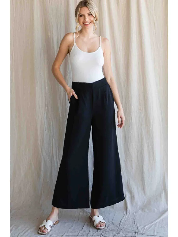 Jodifl Black Wide Leg Pants Cozy Lounge Pants