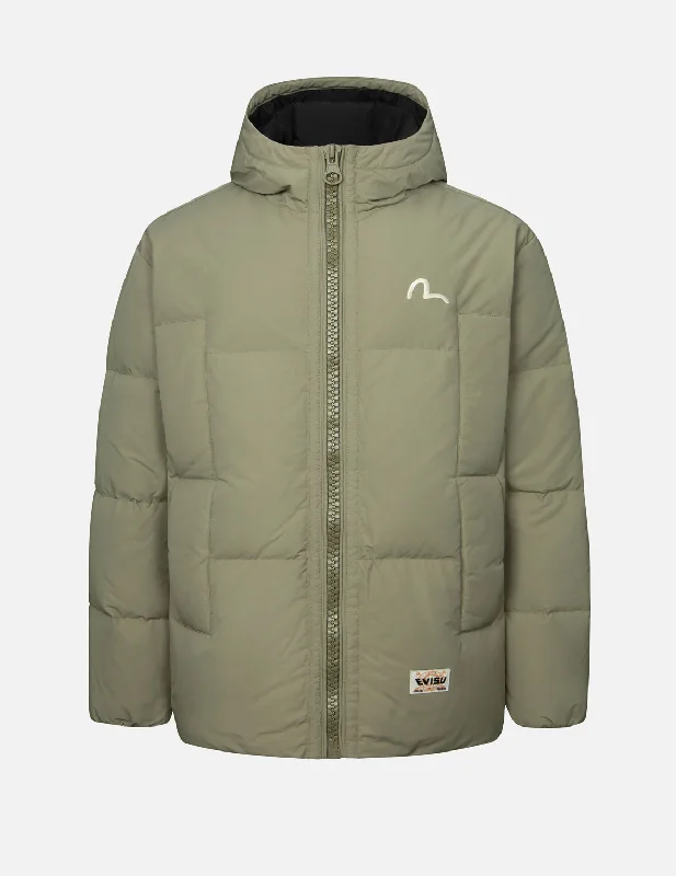 Seagull Embroidery Loose Fit Down Jacket Corduroy Jacket Velvet Jacket Brocade Jacket