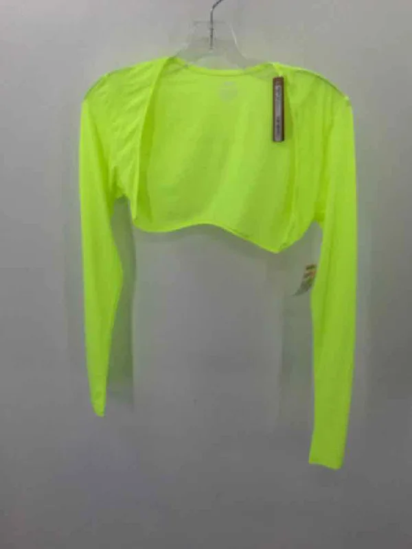 Pre-Owned Skims Yellow Size Large Cardigan Sweater Cashmere Blend Cotton Blend Poly Blend