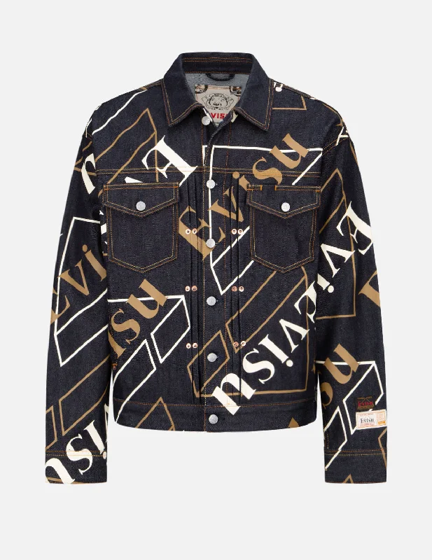 Logo Monogram Denim Jacket Plaid Jacket Tartan Jacket Houndstooth Jacket