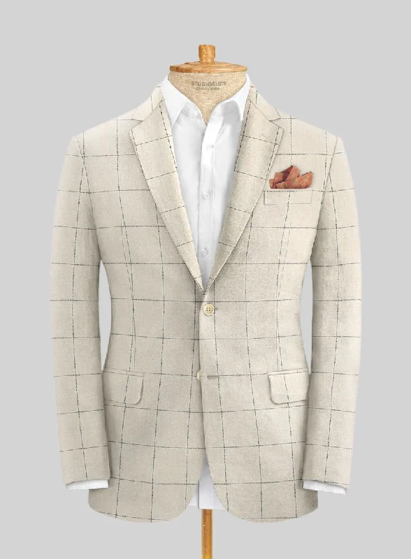 Solbiati Linen Leonea Jacket Welt Pockets Slit Pockets Flap Pockets