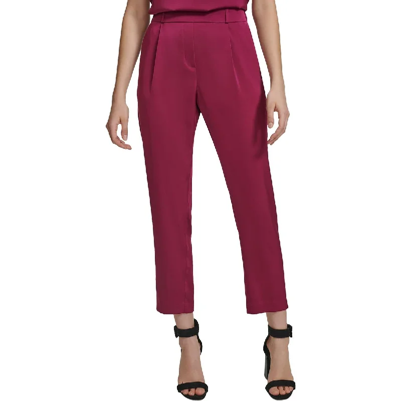 Calvin Klein Womens Pocket  Straight Leg Pants Comfortable Denim Trousers