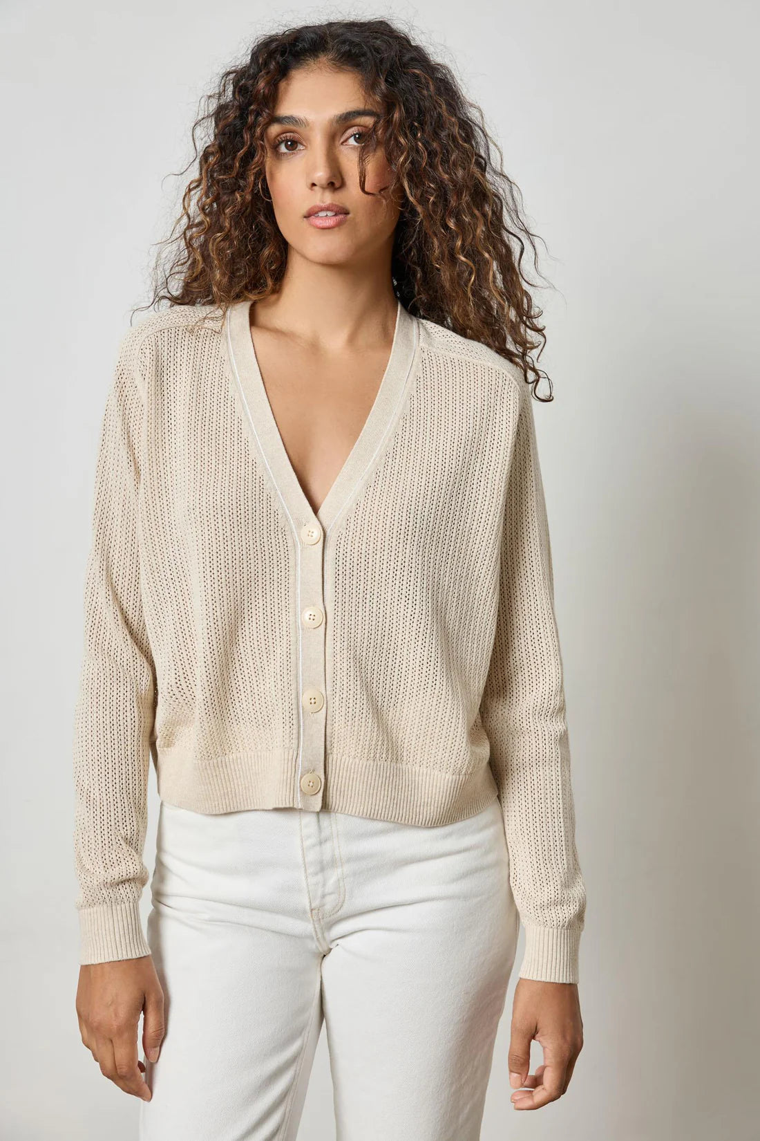 Lilla P Saddle Sleeve Cardigan Hooded Caped Shawl Collar